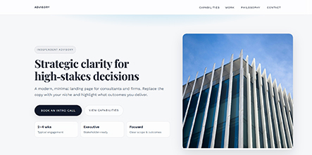 Clean Business HTML template pack preview (10 templates)